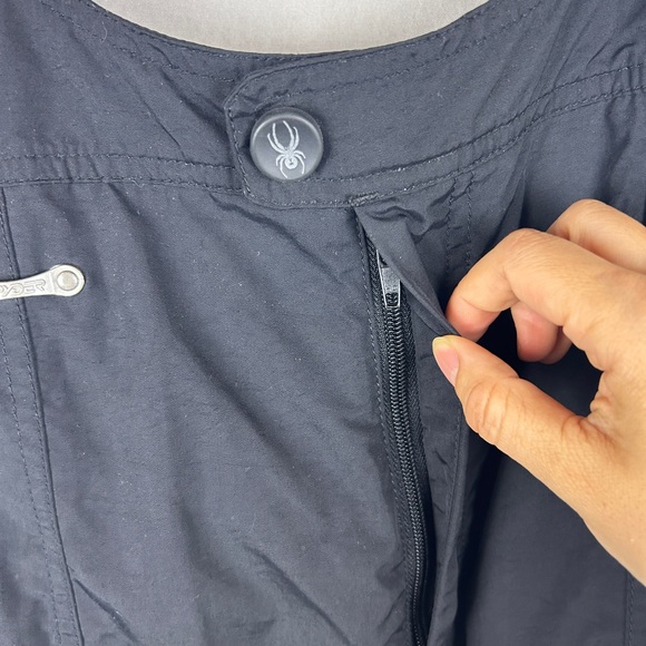 Spyder dynatec Schoeller black long ski bib snowboard adjustable size M long - Picture 11 of 15